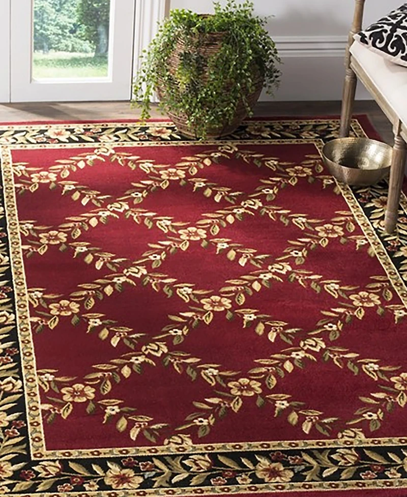Safavieh Lyndhurst LNH557 Red and Black 8' x 11' Area Rug