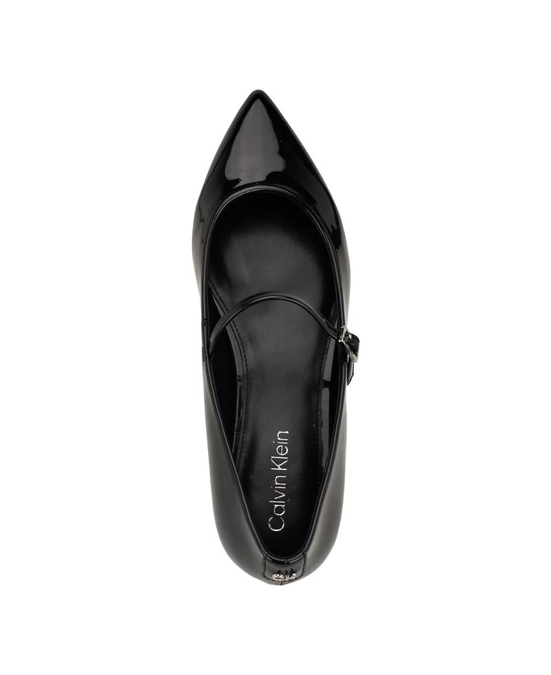 Calvin Klein Women's Kamryn Pointy Toe Mary Jane Dress Flats