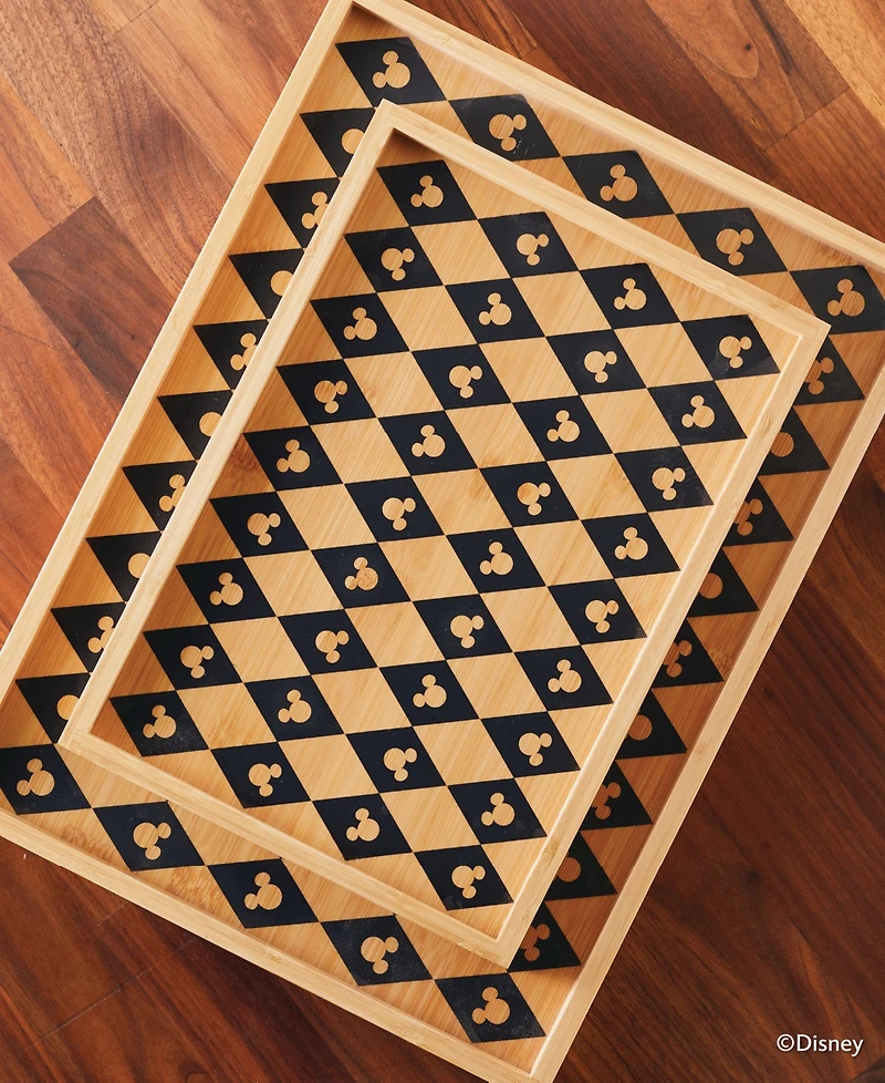 Disney Monochrome Bamboo Large Serving Tray