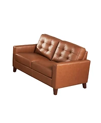 Aiden 56" Top Grain Leather Loveseat