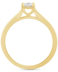 Diamond Princess Halo Engagement Ring (1/2 ct. t.w.) 14k Gold