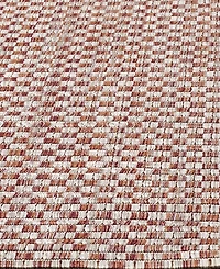 Safavieh Courtyard CY8653 Rust and Light Gray 8' x 11' Sisal Weave Outdoor Area Rug