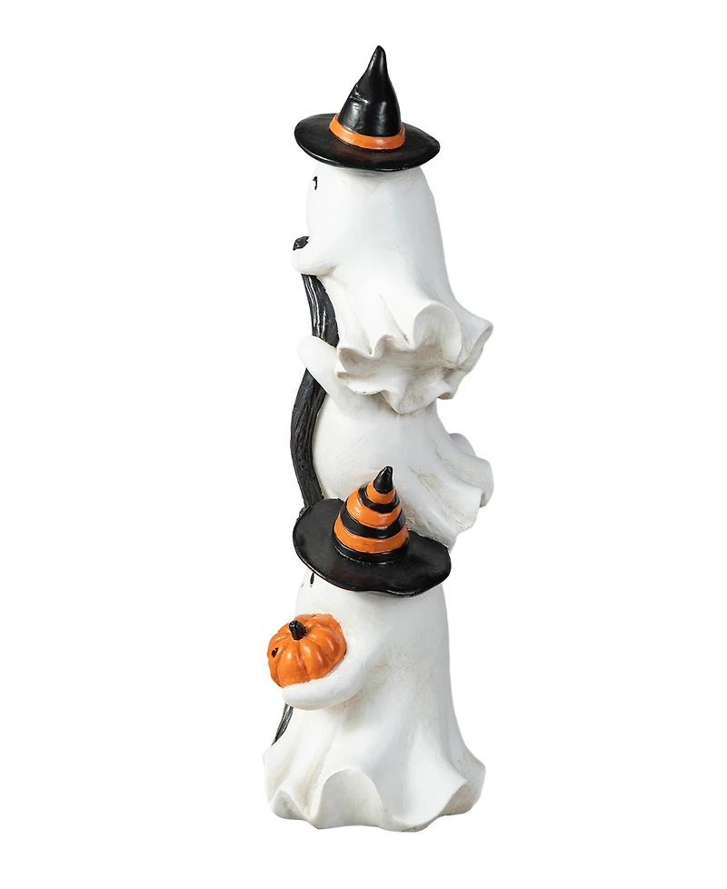Glitzhome 13.00''H Halloween Polyresin Stacked Ghost Table Decor