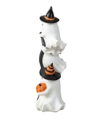 Glitzhome 13.00''H Halloween Polyresin Stacked Ghost Table Decor