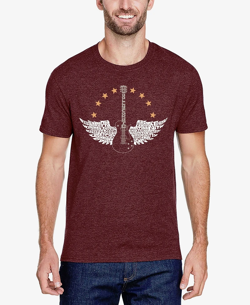 La Pop Art Country Female Singers - Men's Premium Blend Word T-Shirt