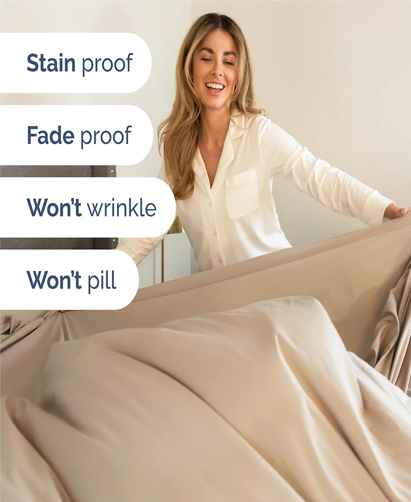 5 Piece Microfiber Sheet Set - Split King