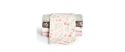 Gerber Baby Neutral Stars Muslin Burpcloths - 5-Pack