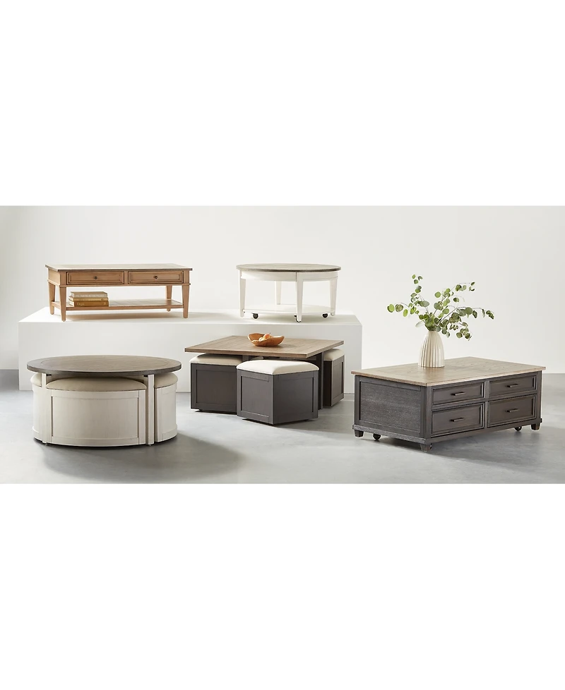 Dawnwood 48" Wood Rectangular Cocktail Table, Created for Macy's