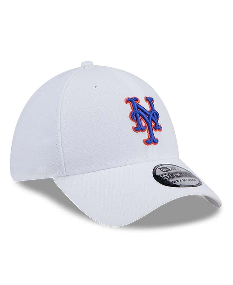 New Era Men's White York Mets Evergreen 39Thirty Flex Hat