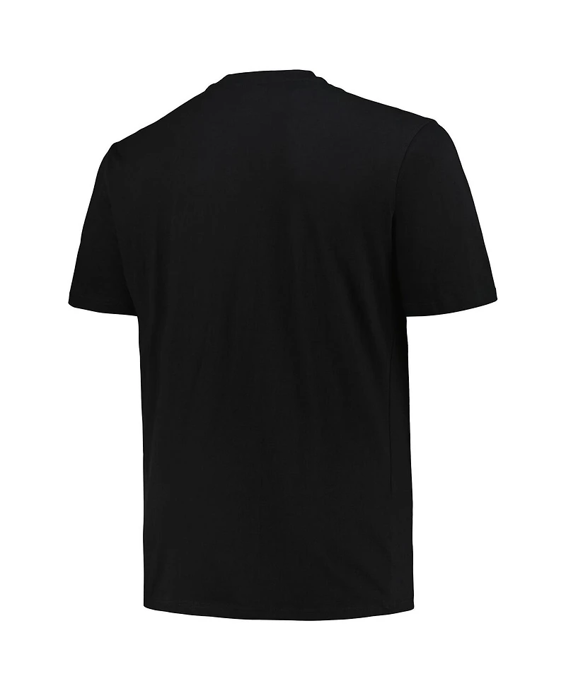 Fanatics Branded Men's Black Pittsburgh Steelers Big Tall Pop T-Shirt