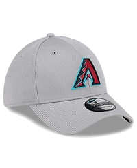 New Era Men's Gray Arizona Diamondbacks Active Pivot 39Thirty Flex Hat