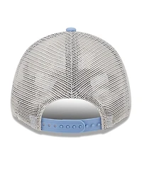 New Era Men's Khaki/Light Blue Memphis Grizzlies Throwback Patch Trucker 9Forty Adjustable Hat