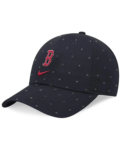 Nike Men's Navy Boston Red Sox Primetime Print Club Adjustable Hat