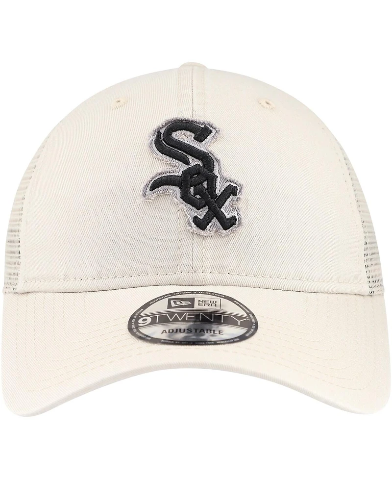 New Era Men's Stone Chicago White Sox Game Day 9Twenty Adjustable Trucker Hat