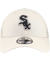 New Era Men's Stone Chicago White Sox Game Day 9Twenty Adjustable Trucker Hat