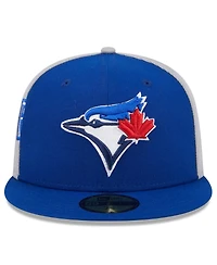 New Era Men's Royal/Gray Toronto Blue Jays Gameday Sideswipe 59Fifty Fitted Hat