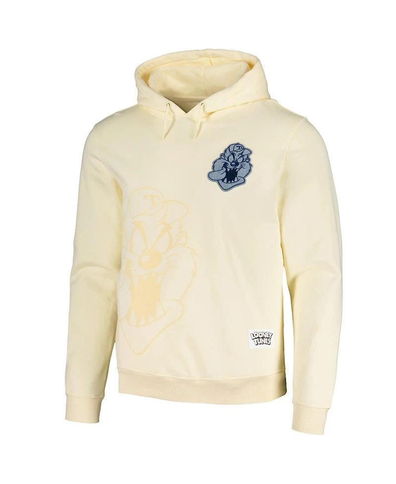 Freeze Max Unisex Cream Looney Tunes Taz Denim Patch Pullover Hoodie