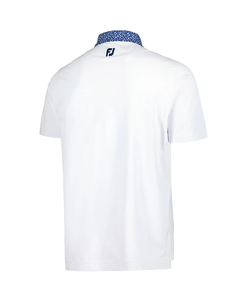 FootJoy Men's White Tour Championship Tulip ProDry Polo
