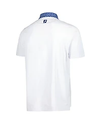 FootJoy Men's White Tour Championship Tulip ProDry Polo