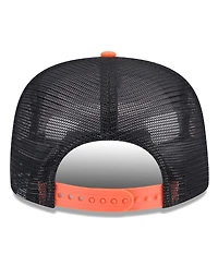 New Era Men's Black/Orange Phoenix Suns Throwback Team Arch Golfer Snapback Hat