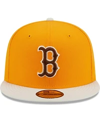 New Era Men's Gold Boston Red Sox Tiramisu 9Fifty Snapback Hat