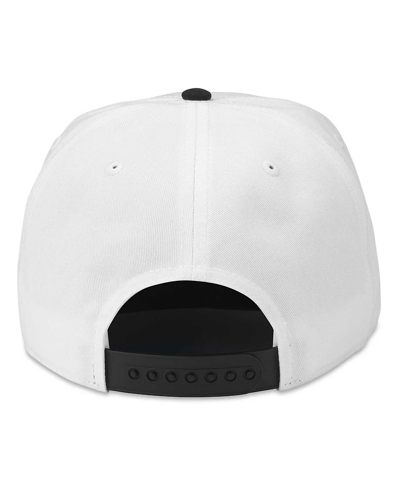 American Needle Men's White/Black Chicago Blackhawks Roscoe Washed Twill Adjustable Hat
