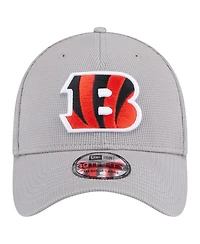 New Era Men's Gray Cincinnati Bengals Active 39Thirty Flex Hat