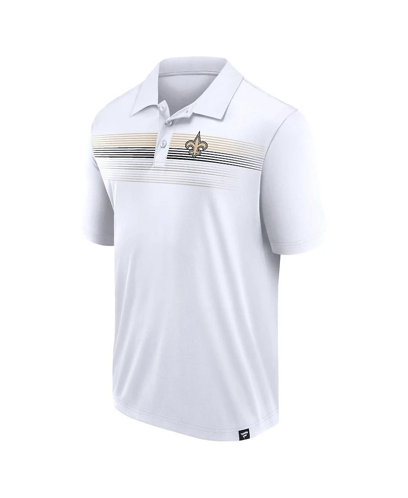 Fanatics Branded Men's White New Orleans Saints Victory For Us Interlock Polo