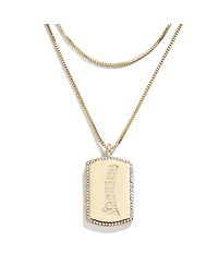 Wear by Erin Andrews x Baublebar Seattle Mariners Dog Tag Necklace