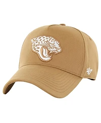 47 Brand Men's Tan Jacksonville Jaguars Ballpark Mvp Adjustable Hat