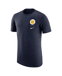 Nike Men's Navy West Virginia Mountaineers Retro Tri-Blend T-Shirt