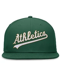 Nike Men's Green Oakland Athletics Evergreen Performance Fitted Hat