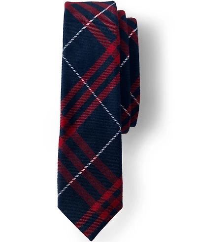 Lands' End Men's School Uniform Adult Plaid To Be Tied Tie