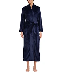 Lands' End Women's Tall Cozy Plush Long Wrap Robe