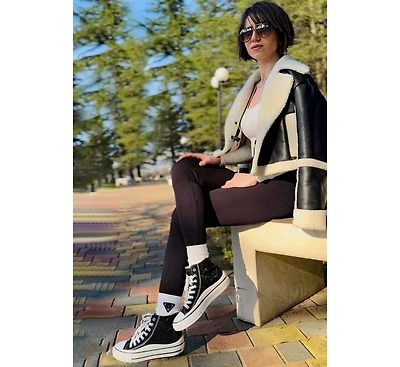 Asuka Rhinestone Embellished Ankle-Length Sneakers