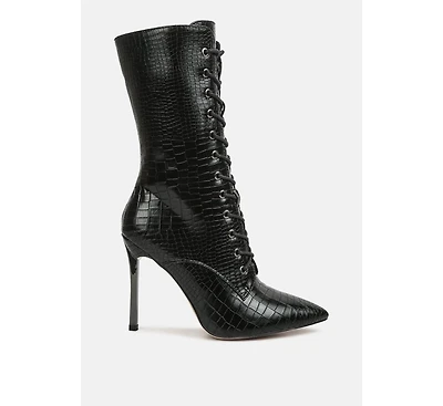 knocturn croc textured over the boots