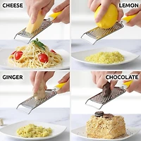 Cheese Grater Stainless Steel - Durable Rust-Proof Metal Lemon Zester Grater With Handle