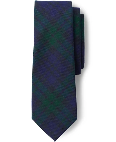 Lands' End Men's School Uniform Adult Plaid To Be Tied Tie