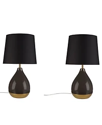 510 Design 2-Tone Ceramic Table Lamp Set of 2