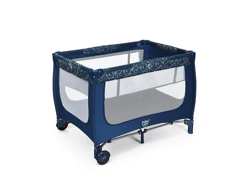 Slickblue Portable Baby Playpen with Mattress Foldable Design