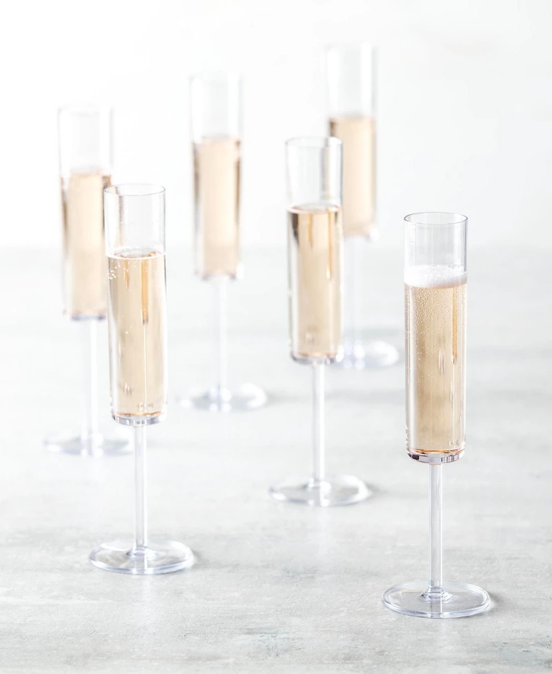 Fortessa Urbo Outdoor Clear Champagne Flute 6oz - Set of 6