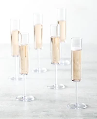 Fortessa Urbo Outdoor Clear Champagne Flute 6oz - Set of 6