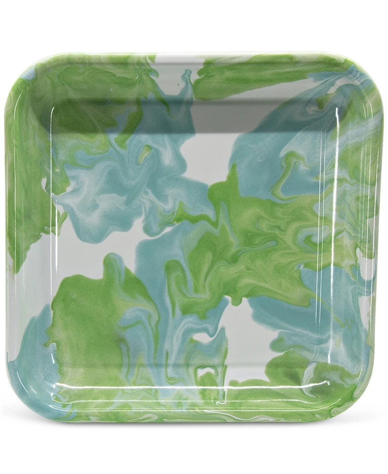 Golden Rabbit Modern Monet Square Trays, Set of 2