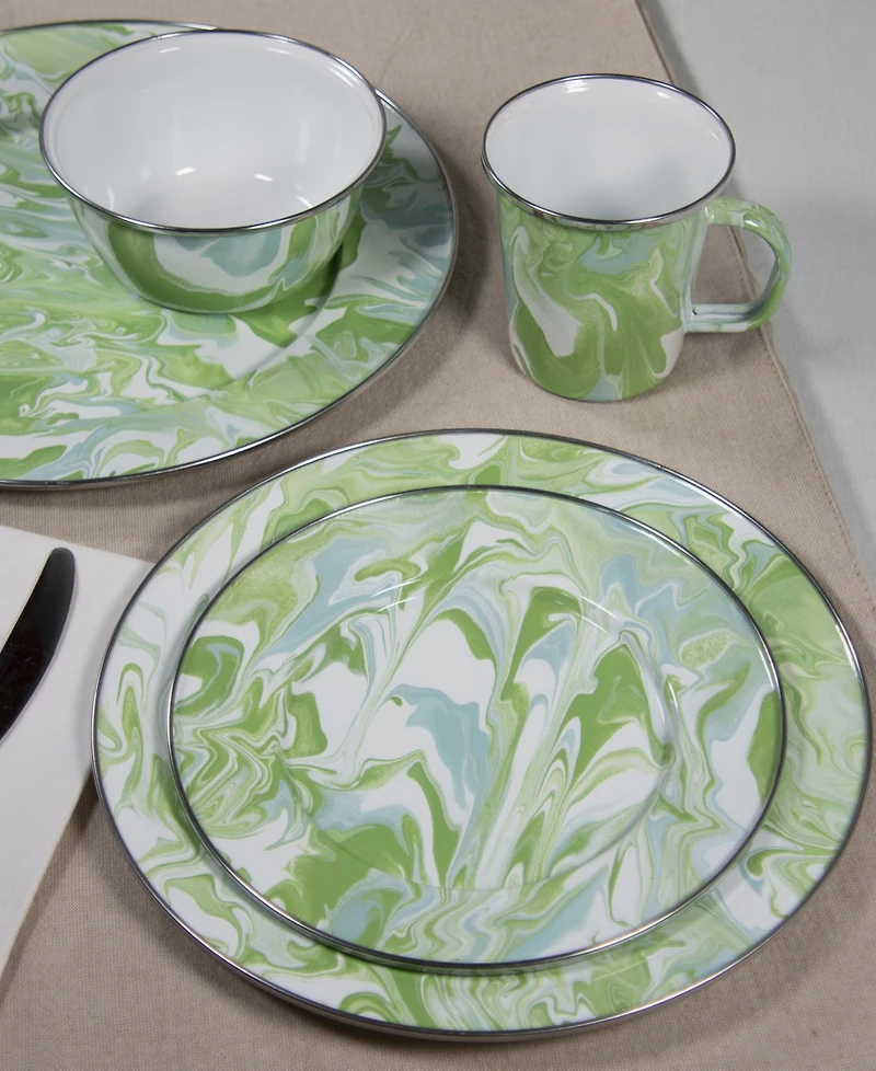 Golden Rabbit Modern Monet Oval Platter