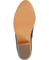 Journee Collection Women's Rebel Zipper Stacked Heel Booties
