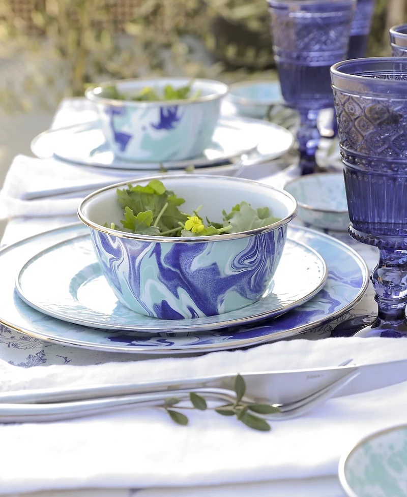 Golden Rabbit Lagoon Salad Bowls, Set of 4