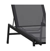 Braelin Set Of 2 Text Ilene Adjustable 5 Position Patio Chaise Lounge And Metal Frame Chair