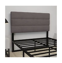 Merrick Lane Coppola Full Headboard With Tufted Upholstery And Powder Coated Metal Frame
