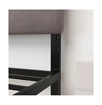 Merrick Lane Coppola Queen Headboard With Tufted Upholstery And Powder Coated Metal Frame