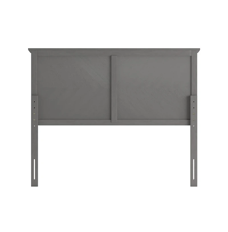 Merrick Lane Marta Full Herring Bone Wooden Adjustable Headboard Only